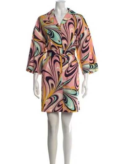 Pre-owned Pucci Printed Mini Dress In Pink