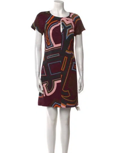 Pre-owned Pucci Printed Mini Dress In Purple