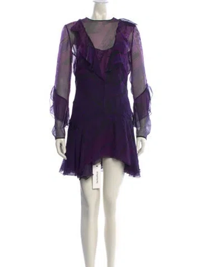 Pre-owned Pucci Printed Mini Dress In Purple