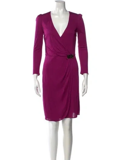 Pre-owned Pucci Printed Mini Dress In Purple