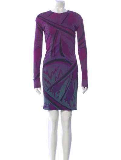 Pre-owned Pucci Printed Mini Dress W/ Tags In Blue