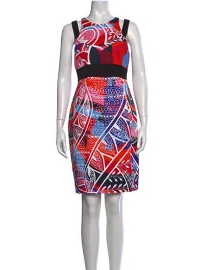 Pre-owned Pucci Printed Mini Dress W/ Tags In Blue