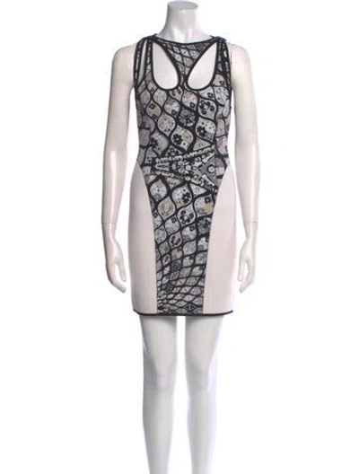 Pre-owned Pucci Printed Mini Dress In White