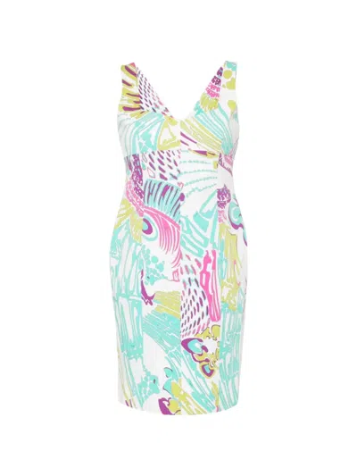 Pre-owned Pucci Printed Mini Dress In White