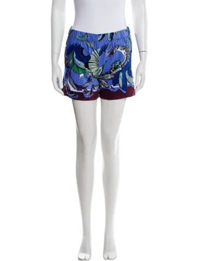 Pre-owned Pucci Printed Mini Shorts In Black