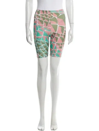 Pre-owned Pucci Printed Mini Shorts In Brown