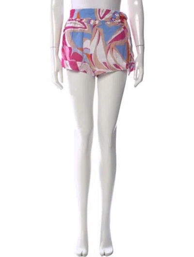 Pre-owned Pucci Printed Mini Shorts In Multi