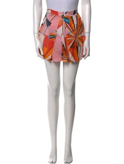 Pre-owned Pucci Printed Mini Shorts In Pink