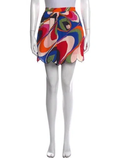 Pre-owned Pucci Printed Mini Shorts In Purple