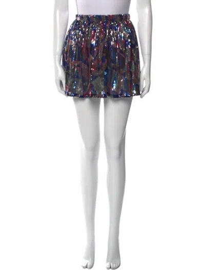 Pre-owned Pucci Printed Mini Skirt In Black