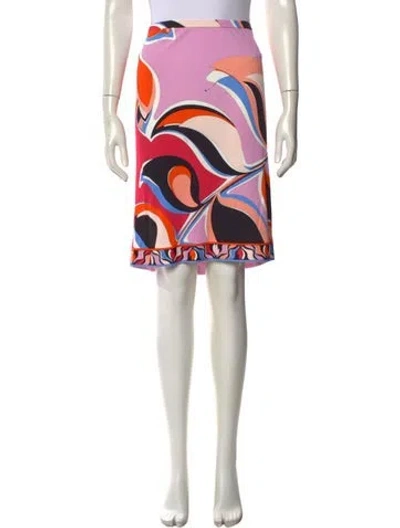 Pre-owned Pucci Printed Mini Skirt In Multi