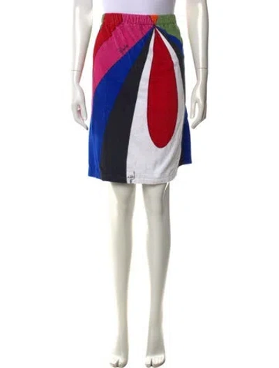 Pre-owned Pucci Printed Mini Skirt In Multicolor