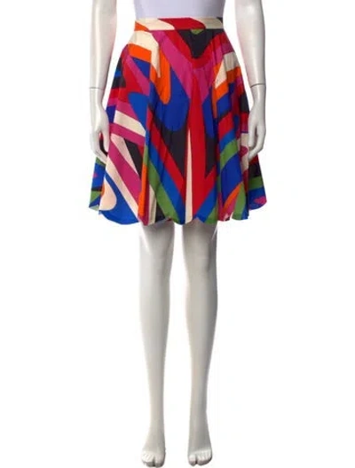 Pre-owned Pucci Printed Mini Skirt In Multicolor
