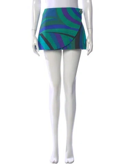 Pre-owned Pucci Printed Mini Skirt In Neutral