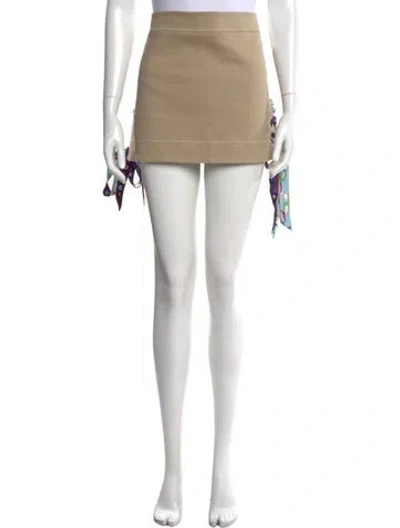 Pre-owned Pucci Printed Mini Skirt In Neutral