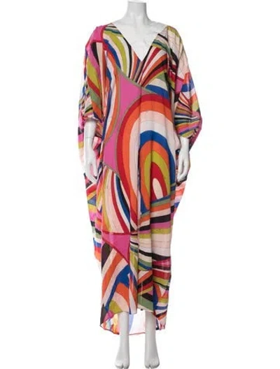 Pre-owned Pucci Printed Nightgown In Orange