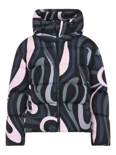 PUCCI PUCCI PRINTED NYLON DOWN JACKET