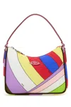 Pucci Printed Nylon Yummy Shoulder Bag In Multicolor