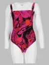 Pucci Printed One-piece Swimsuit In Multi