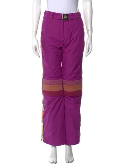 Pre-owned Pucci Printed Pants In Purple