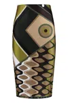 Pucci Vivara-print Pencil Skirt In Multicolor