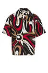 Pucci Short Sleeve Shirt Bold Print In Multi