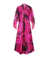 Pucci Orchidee-print Cotton Kaftan In Multi