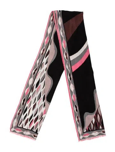 Pre-owned Pucci Printed Scarf In Black
