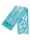 Pucci Printed Scarf In Blue