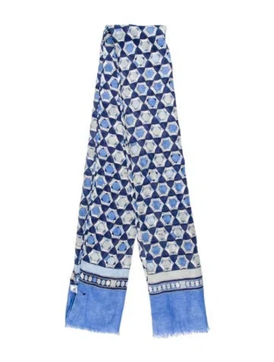 Pre-owned Pucci Printed Scarf In Blue