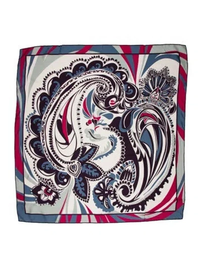 Pre-owned Pucci Printed Scarf In Blue
