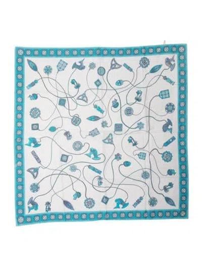 Pre-owned Pucci Printed Scarf In Blue