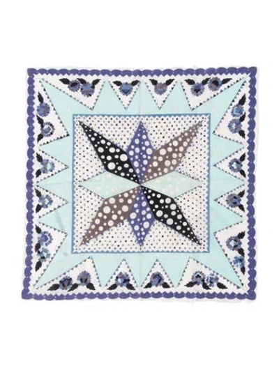 Pre-owned Pucci Printed Scarf In Blue