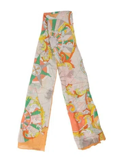Pre-owned Pucci Printed Scarf In Multi