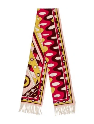 Pre-owned Pucci Printed Scarf In Pink