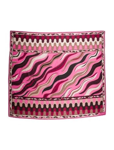 Pre-owned Pucci Printed Scarf In Pink