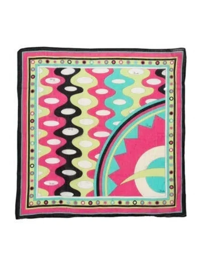 Pre-owned Pucci Printed Scarf In Pink