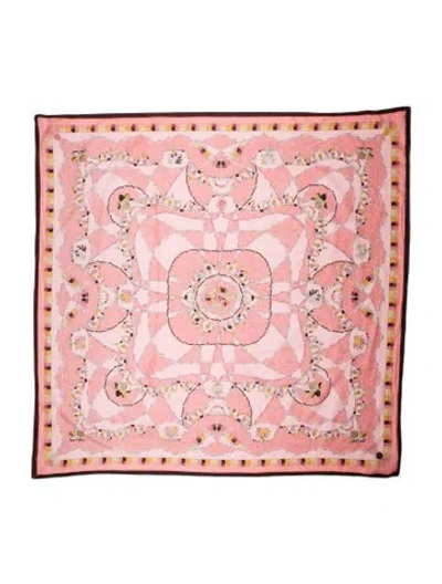 Pre-owned Pucci Printed Scarf In Pink