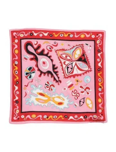 Pre-owned Pucci Printed Scarf In Pink