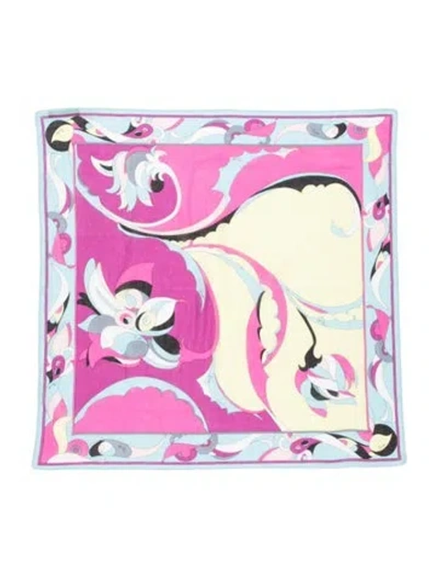 Pre-owned Pucci Printed Scarf In Pink