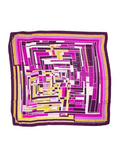 Pre-owned Pucci Printed Scarf In Purple