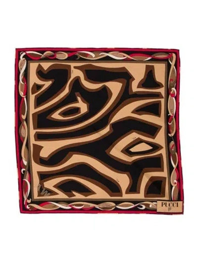 Pre-owned Pucci Printed Scarf W/ Tags In Multi