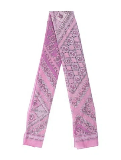 Pre-owned Pucci Printed Scarf W/ Tags In Pink