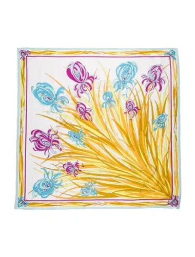 Pre-owned Pucci Printed Scarf In Yellow