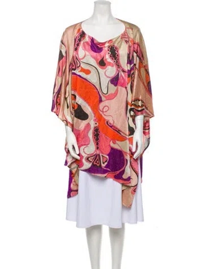 Pre-owned Pucci Printed Shawl In Neutral