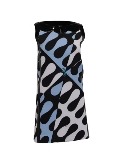 Pre-owned Pucci Printed Shift Dress In Black