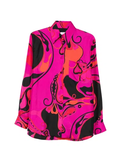 Pucci Printed Shirt In Pink
