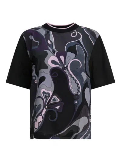 Pucci Printed Short-sleeve T-shirt In Multi