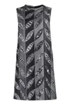 Pucci Printed Silk Dress In Grey