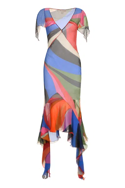 PUCCI PRINTED SILK DRESS